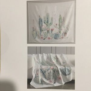 Wall Tapestry 60in x 60in **New** Cactus